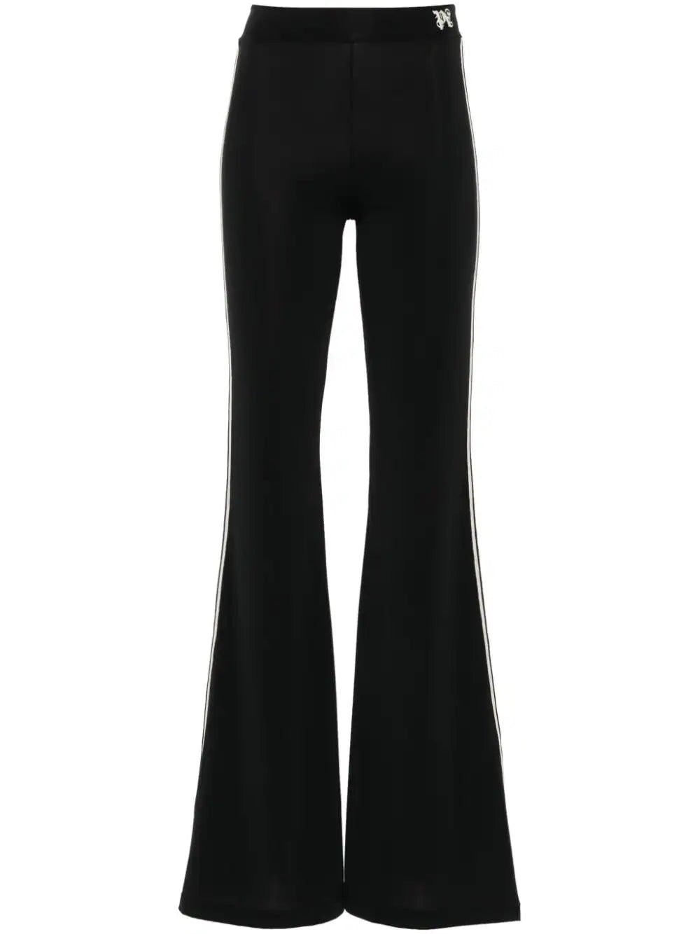 Palm Angels monogram-embroidered flared trousers