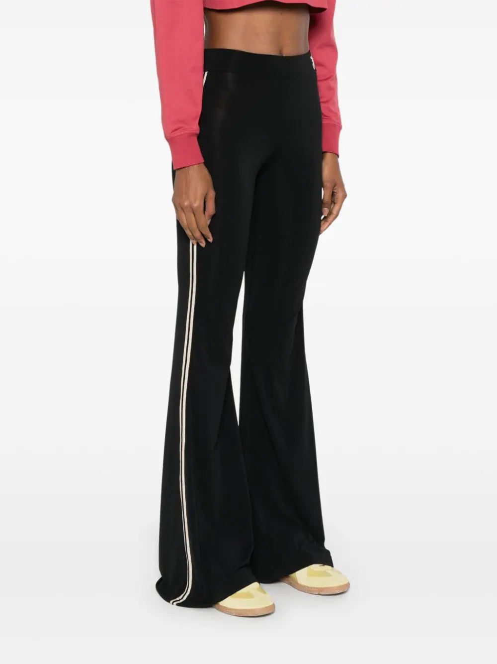 Palm Angels monogram-embroidered flared trousers - Image 3