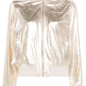 Palm Angels  leather bomber jacket