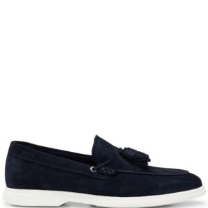BOSS tasselled suede loafers