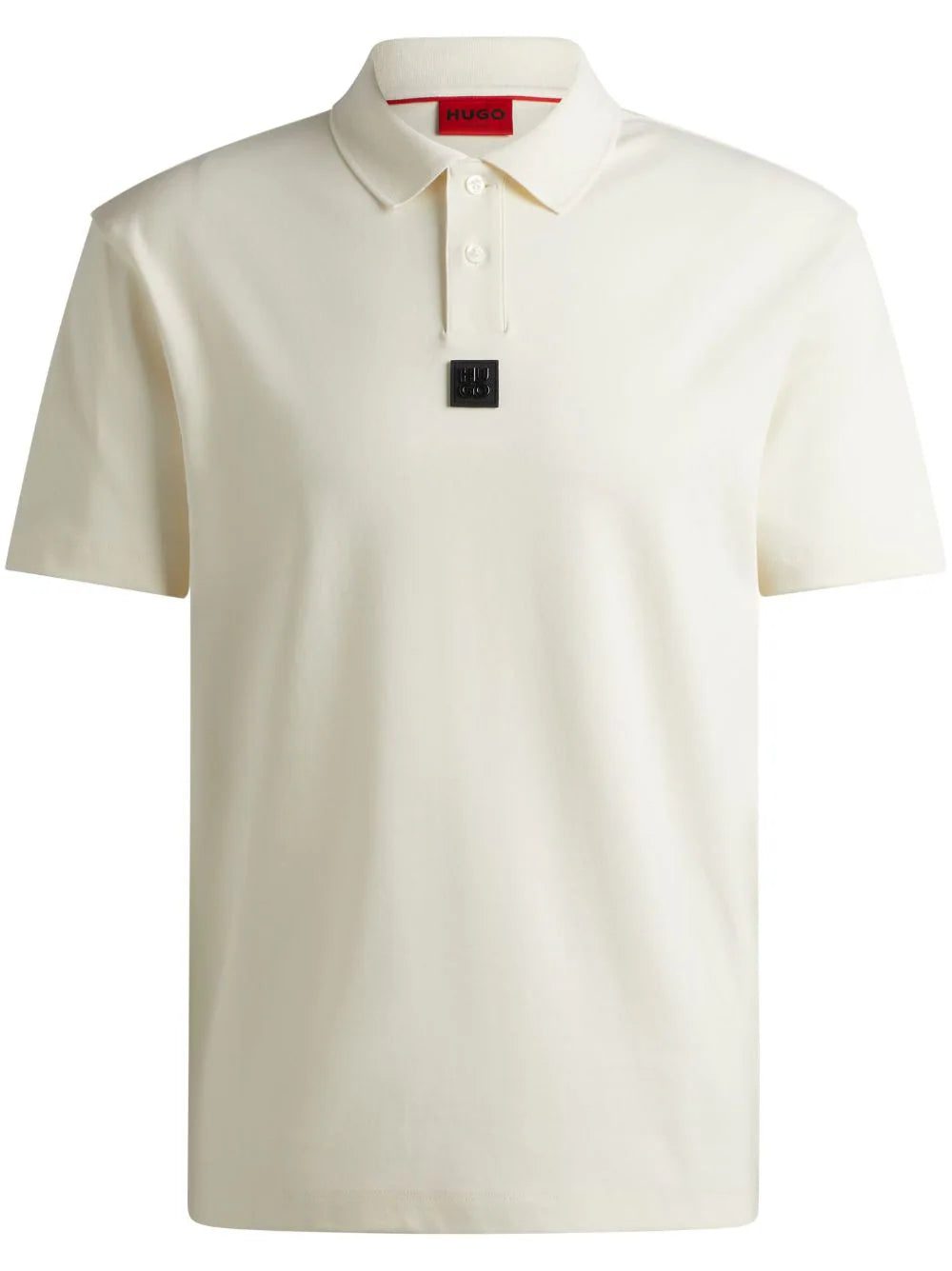 HUGO logo-appliqué cotton polo shirt