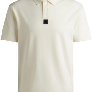 HUGO logo-appliqué cotton polo shirt