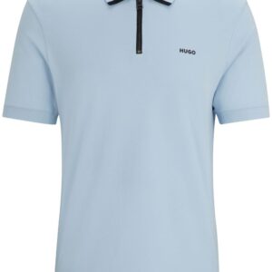 HUGO logo-print cotton polo shirt