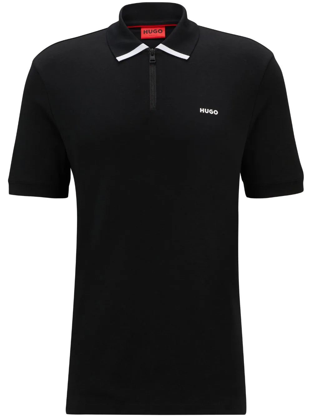 HUGO logo-print cotton polo shirt