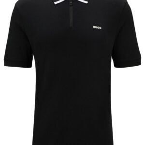 HUGO logo-print cotton polo shirt