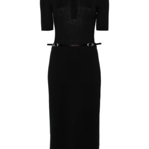 Givenchy belted wool midi dress