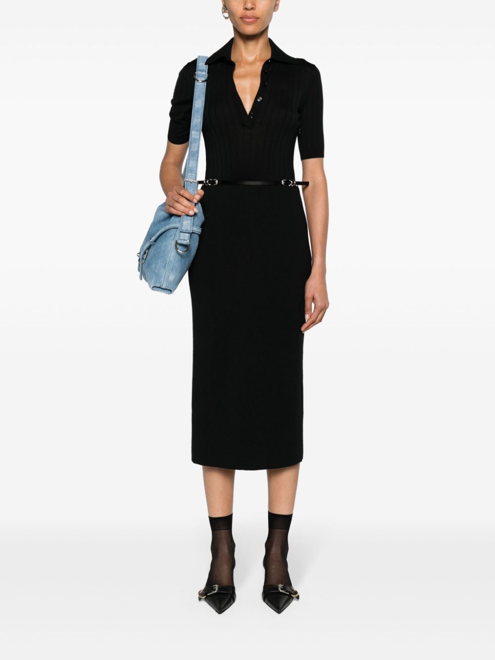 Givenchy belted wool midi dress - Image 3