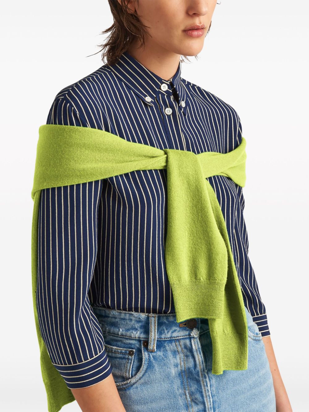 Prada striped silk shirt - Image 4