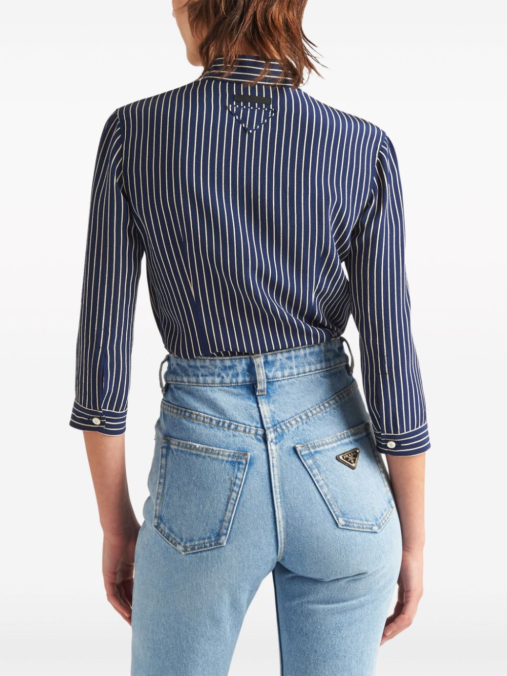 Prada striped silk shirt - Image 3