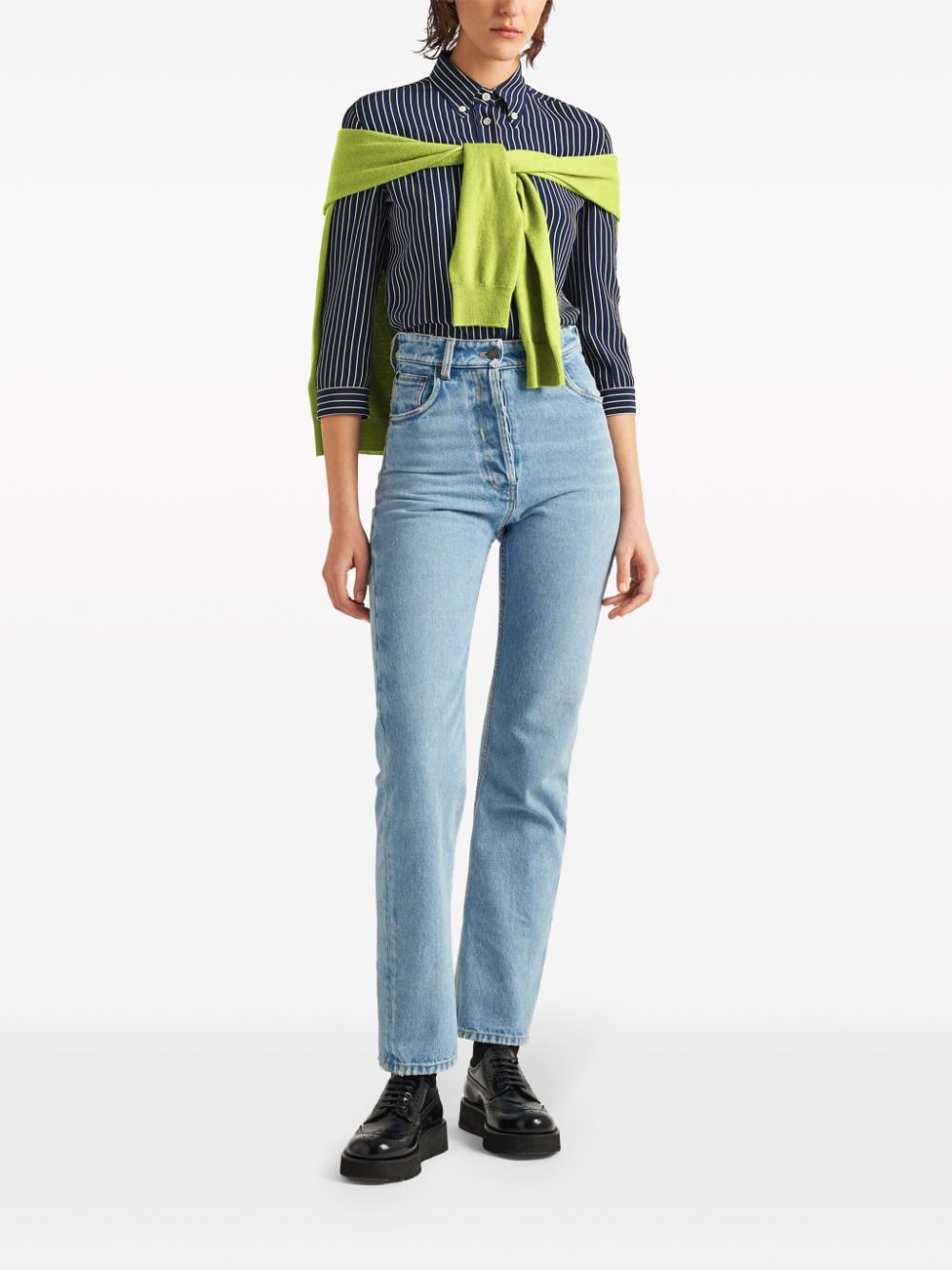 Prada striped silk shirt - Image 2