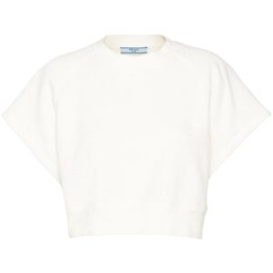 Prada cropped cotton sweatshirt