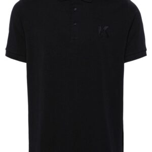 Karl Lagerfeld logo-embroidered jersey polo shirt