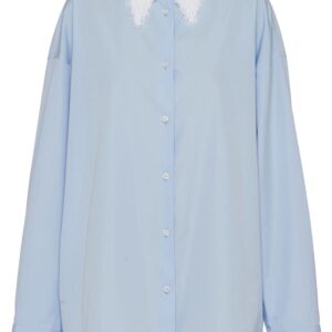 Prada fringed-collar shirt