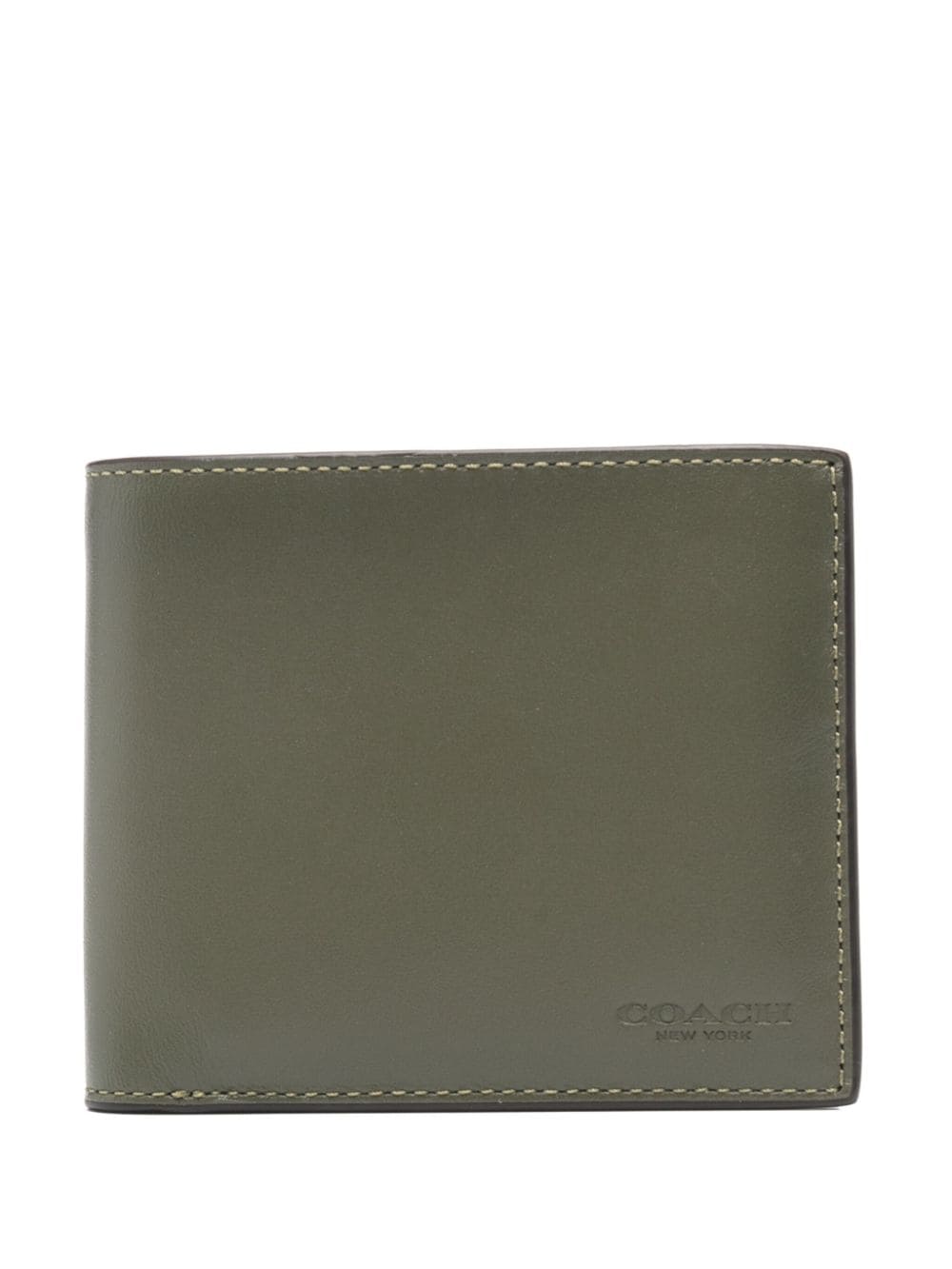 Coach logo-debossed leather wallet