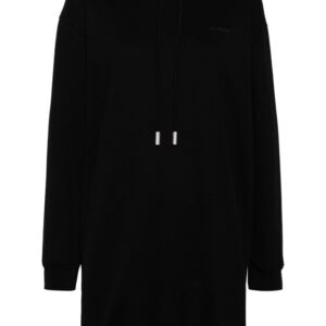 Off-White logo-print hoodie dress