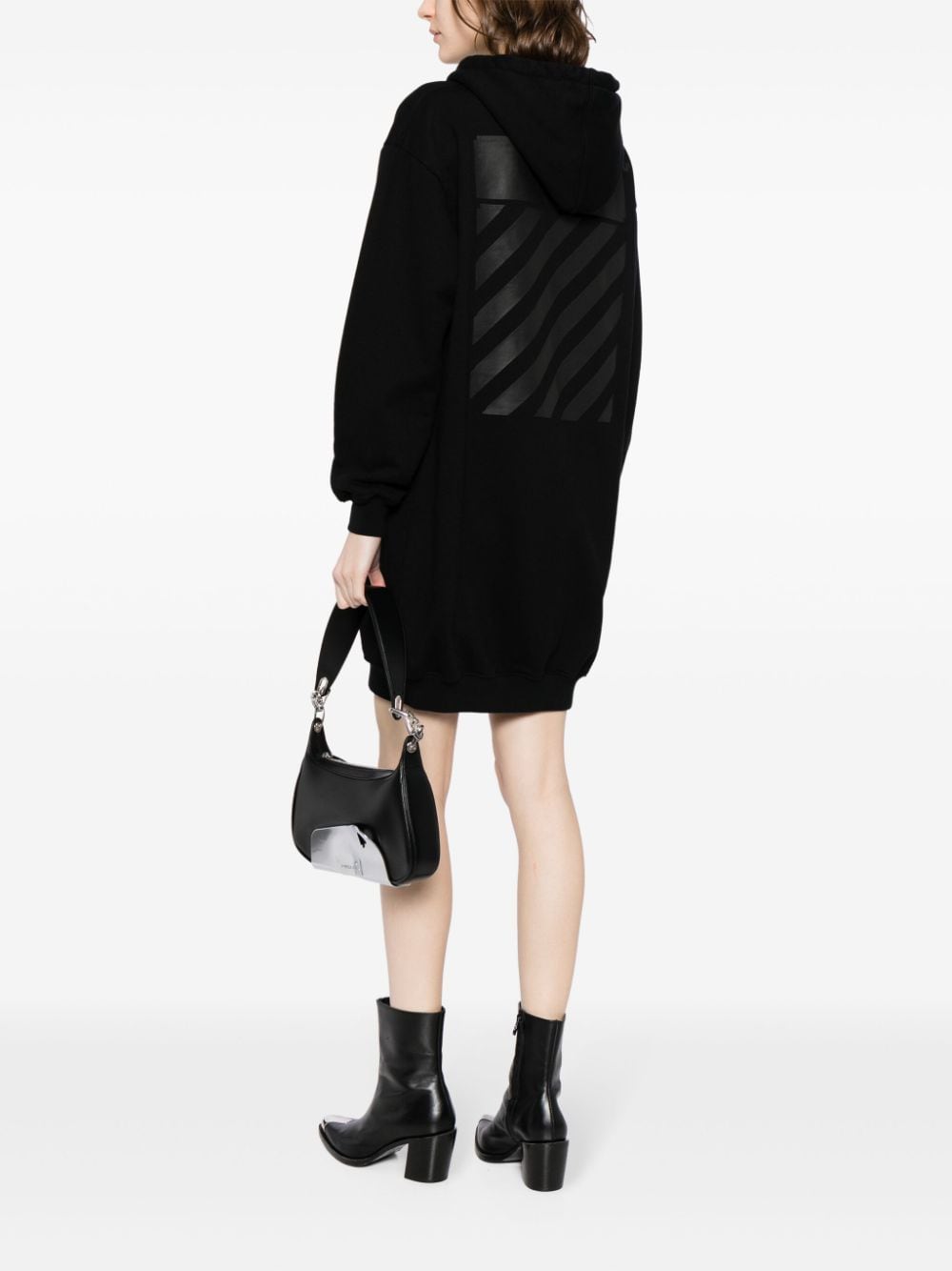 Off-White logo-print hoodie dress - Image 3