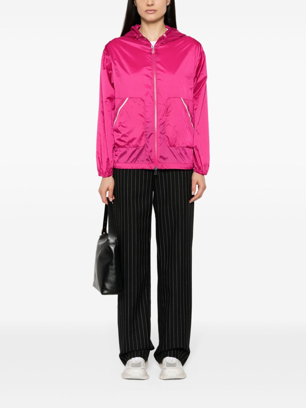 Moncler logo-appliqué hooded jacket - Image 2