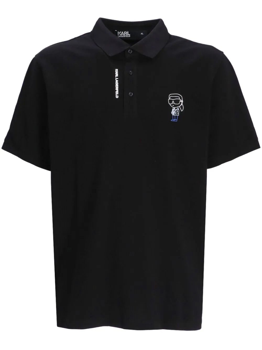 Karl Lagerfeld K/Ikonik cotton polo shirt
