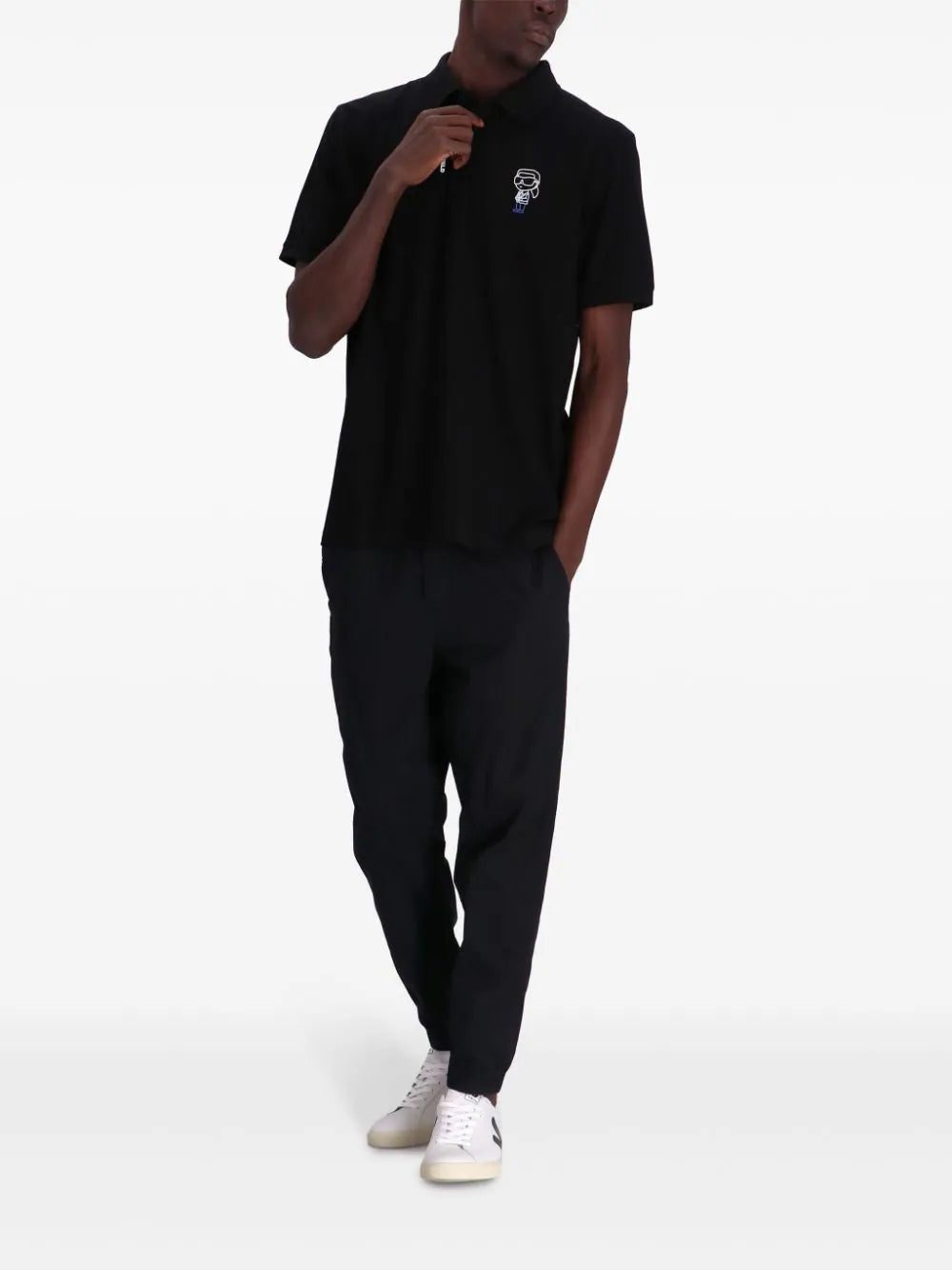 Karl Lagerfeld K/Ikonik cotton polo shirt - Image 2