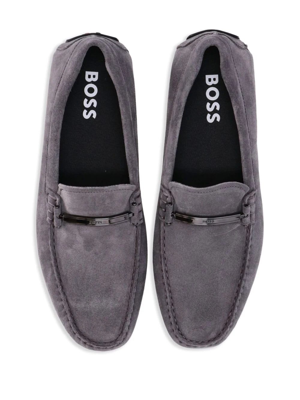 BOSS branded-hardware suede loafers - Image 4