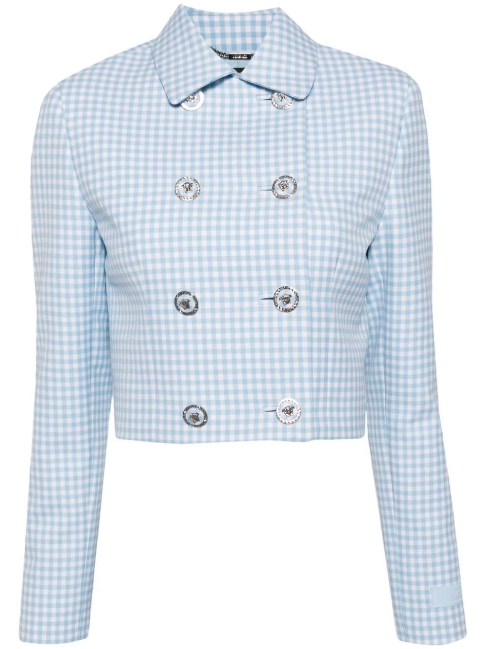 Versace Medusa-buttons cropped jacket