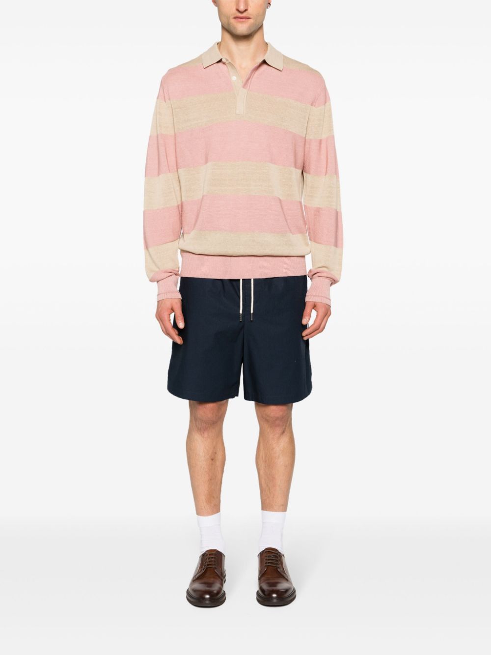 Tommy Hilfiger striped ribbed-knit polo shirt - Image 2