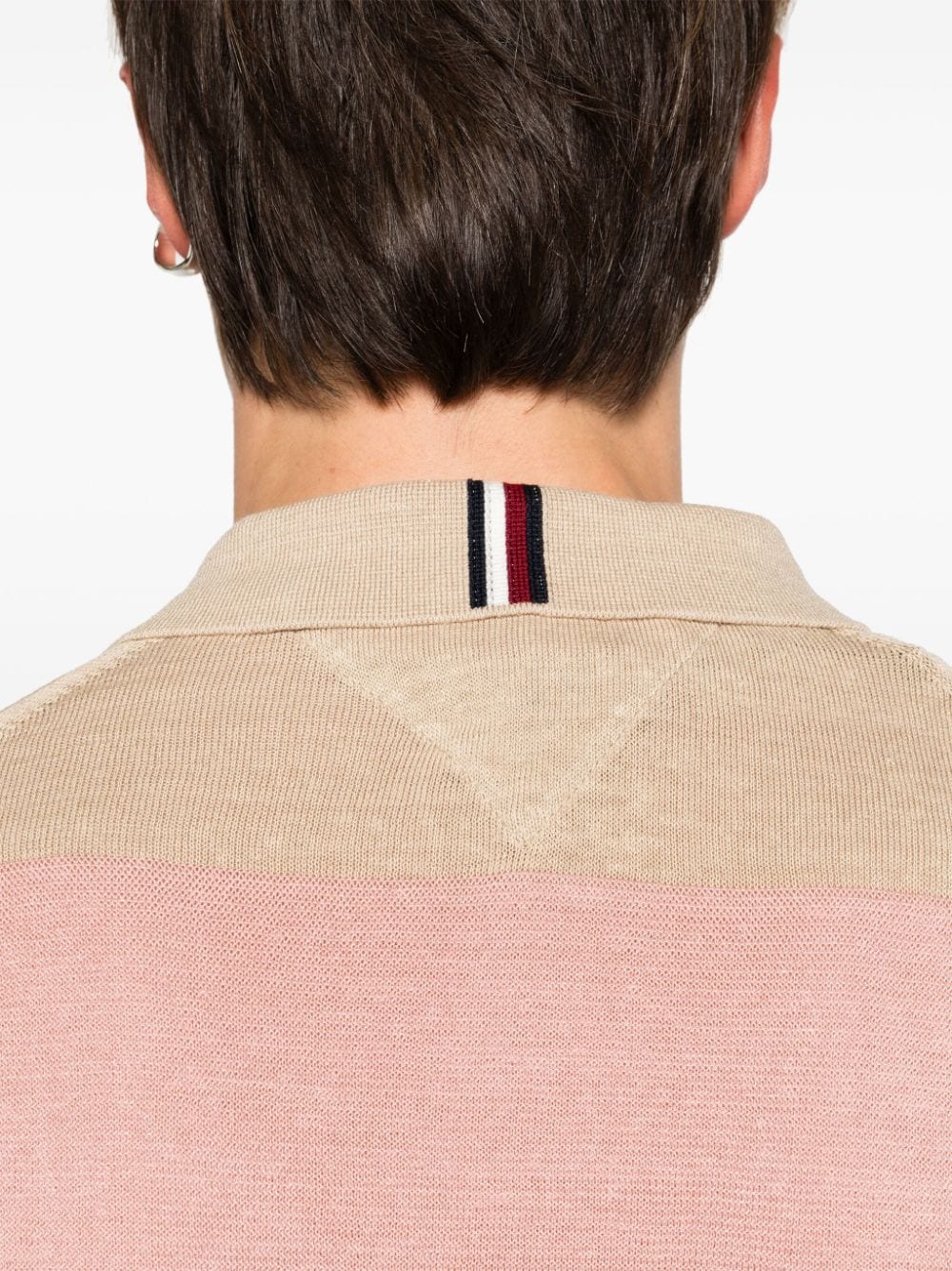 Tommy Hilfiger striped ribbed-knit polo shirt - Image 5