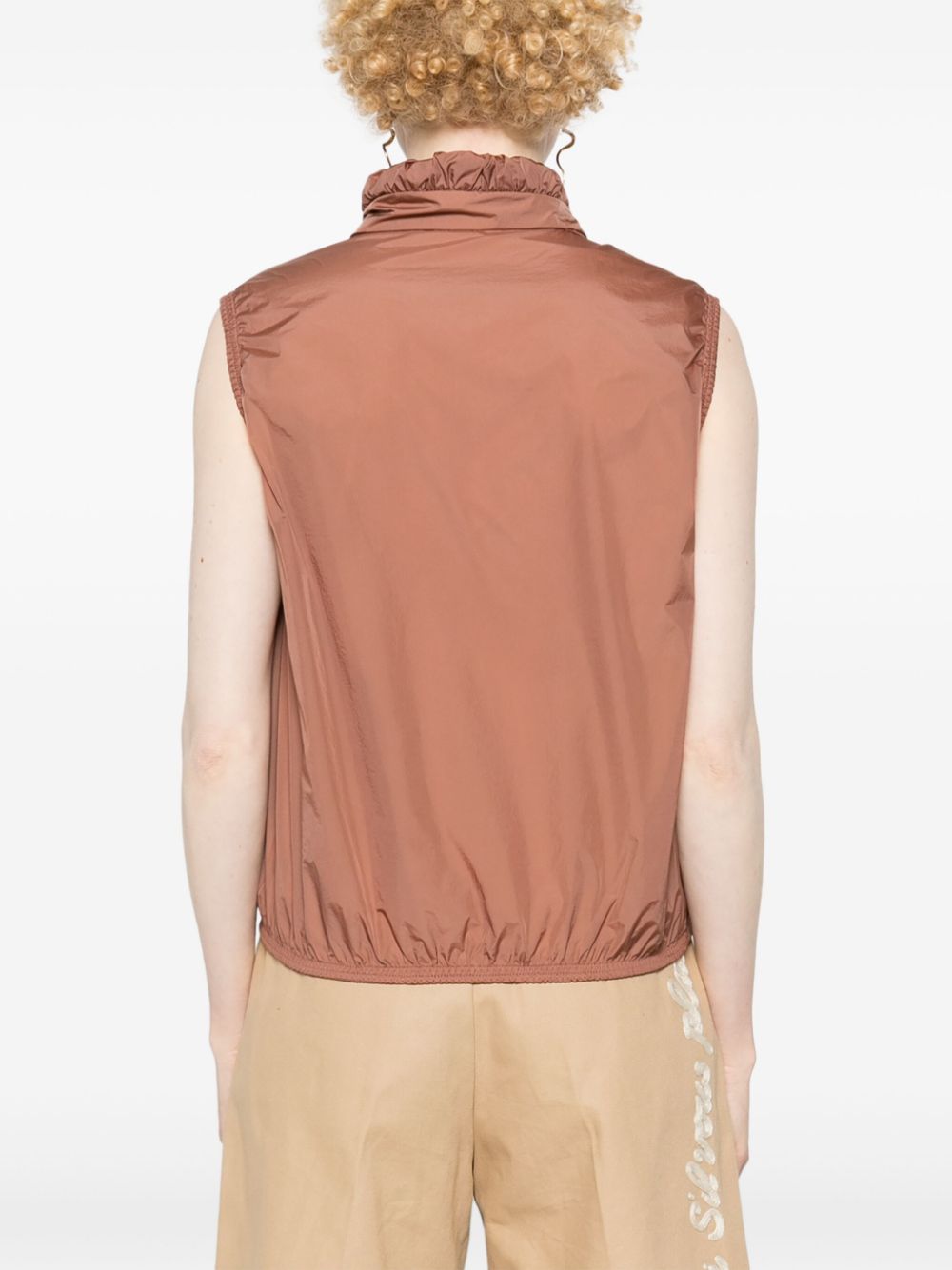 Moncler logo-appliqué drawstring vest - Image 4