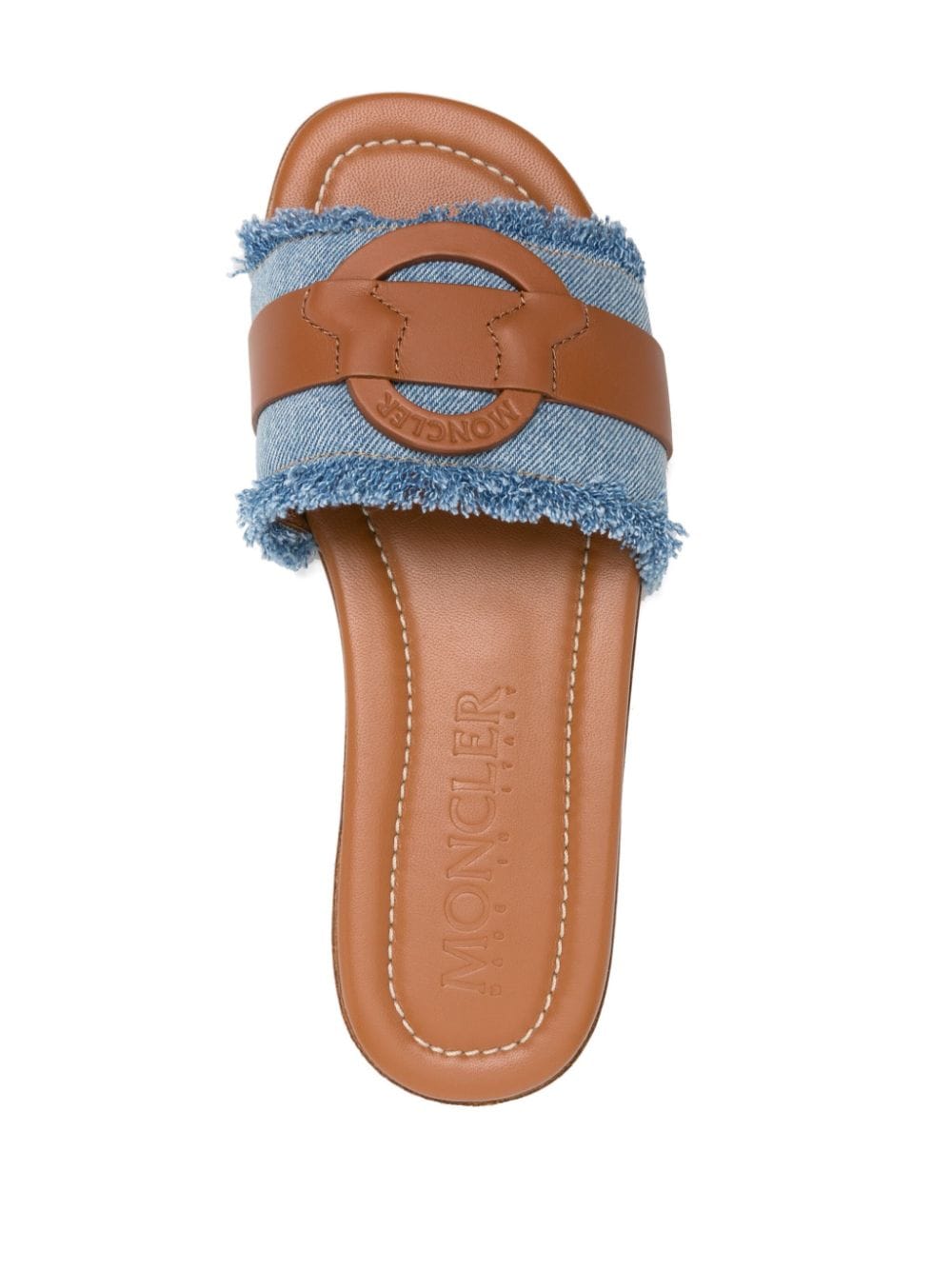 Moncler Bell denim slides - Image 4