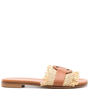 Moncler Bell leather slides