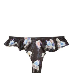 Fleur Du Mal  Luxe Flutter floral-print briefs