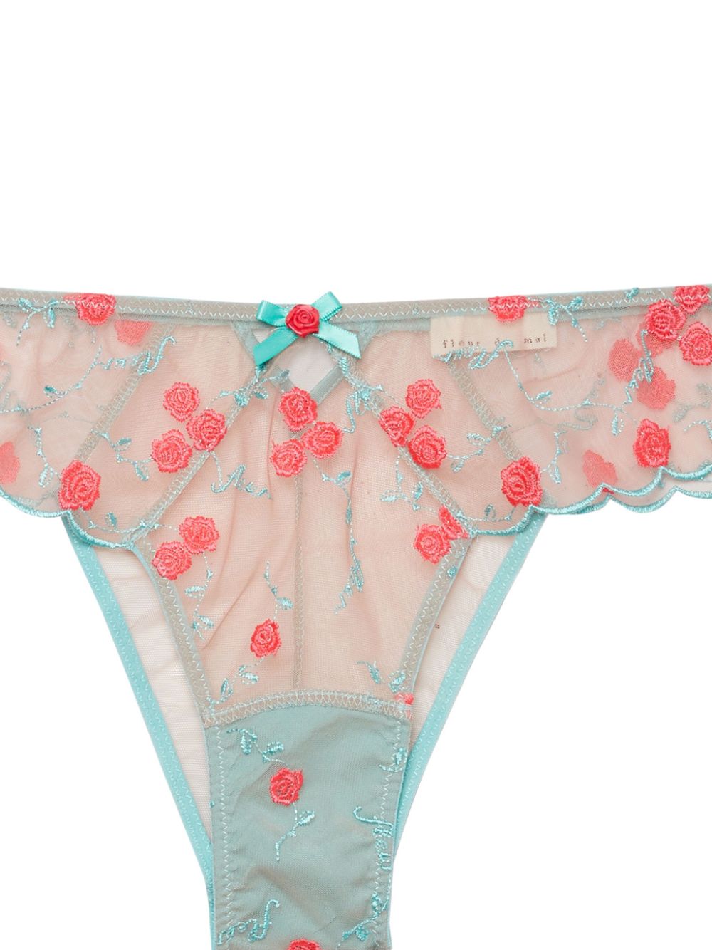 Fleur Du Mal Rose and Vine embroidered briefs - Image 2