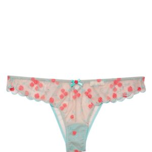 Fleur Du Mal  Rose and Vine embroidered briefs