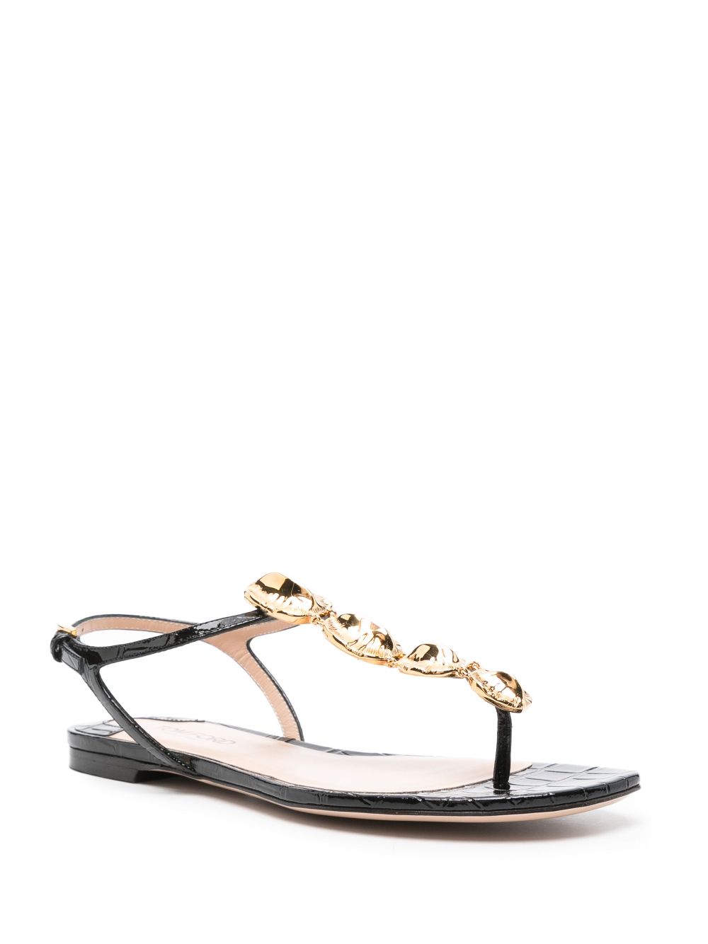 TOM FORD Titan croc scales sandals - Image 2
