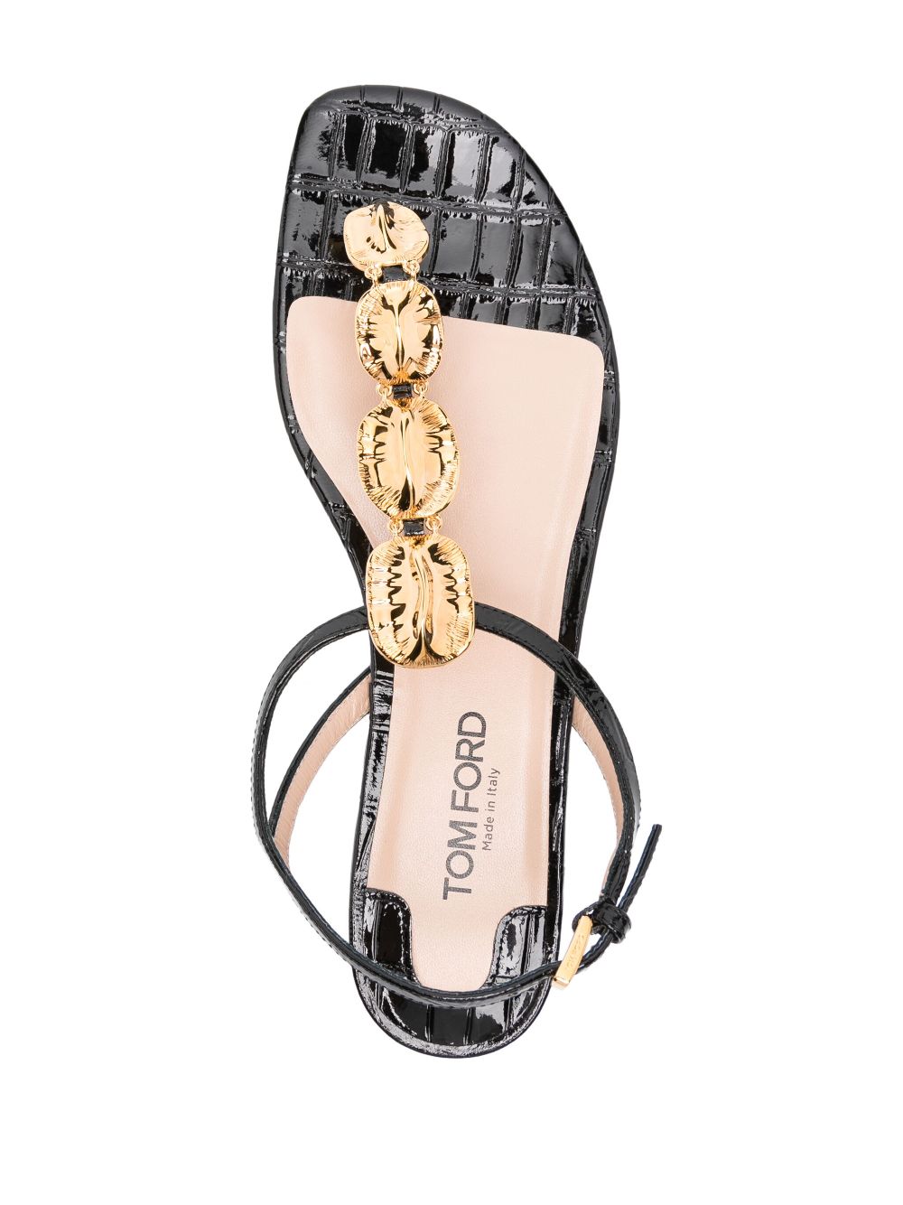TOM FORD Titan croc scales sandals - Image 4