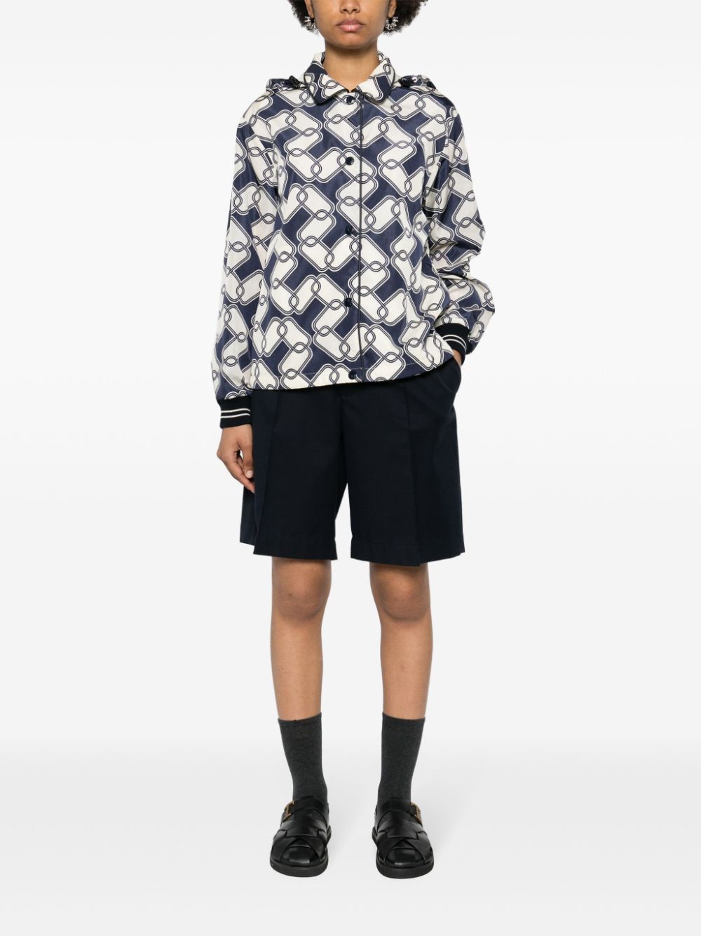 Moncler Iasone graphic-print hooded jacket - Image 2