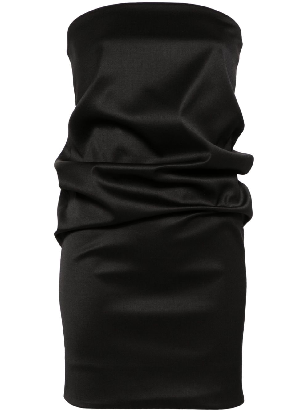 Saint Laurent strapless wool-blend minidress