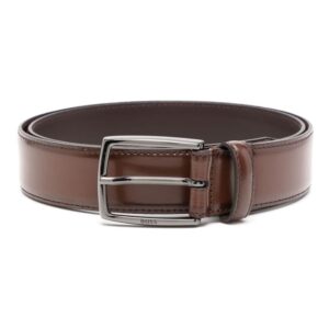 Louis Vuitton logo-engraved leather belt