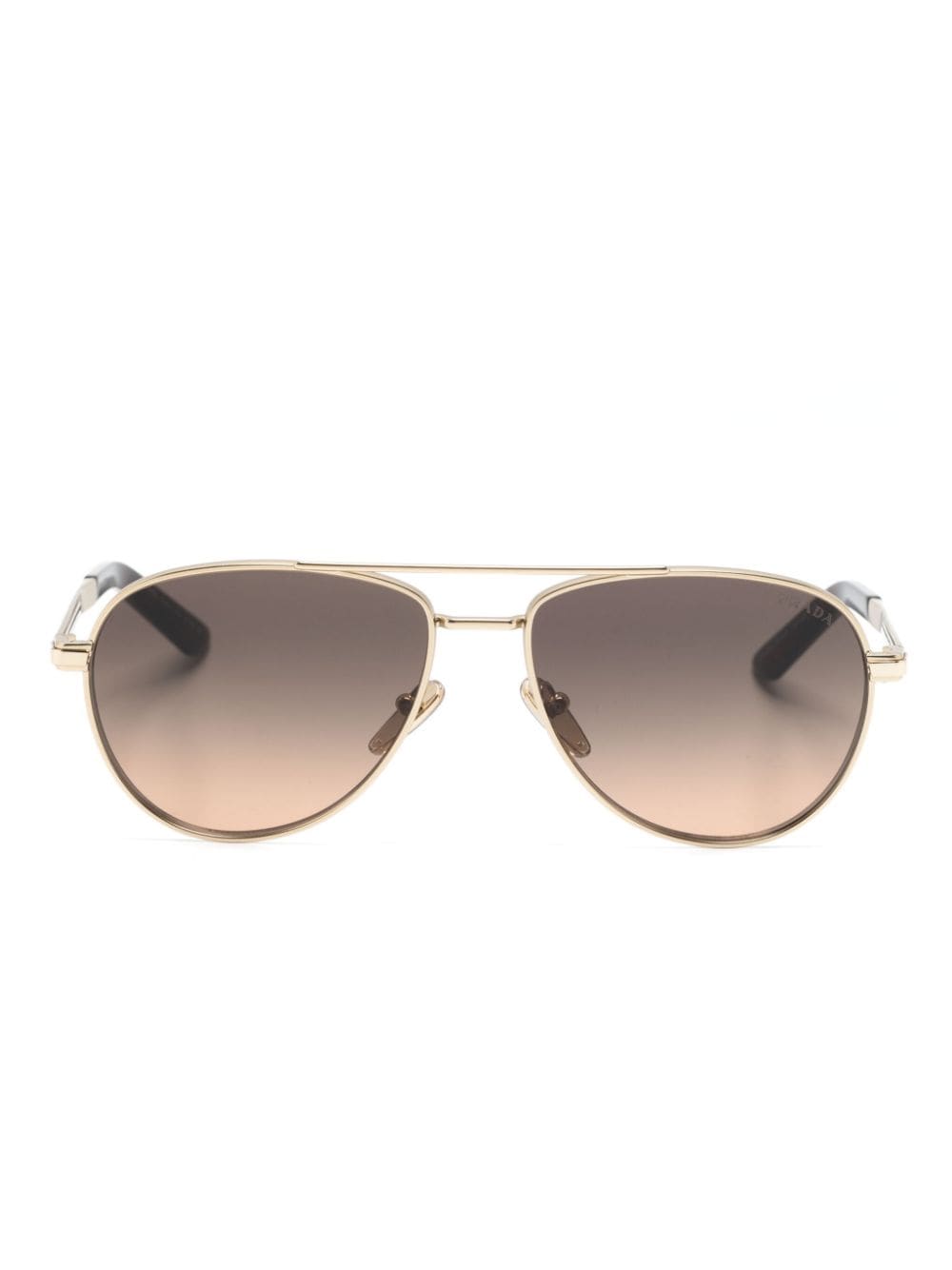 Prada Eyewear logo-engraved pilot-frame sunglasses