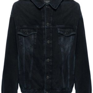 Balenciaga  off-shoulder denim jacket