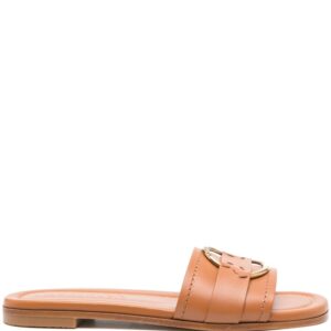 Moncler Bell leather slides