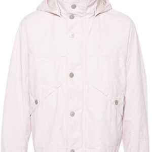 Stone Island  linen hooded jacket