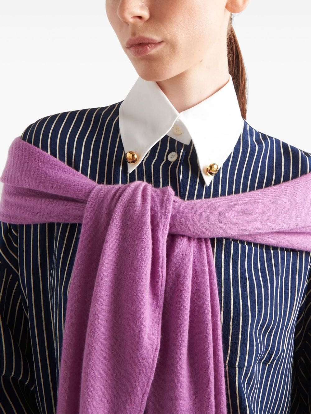 Prada striped silk shirt - Image 4