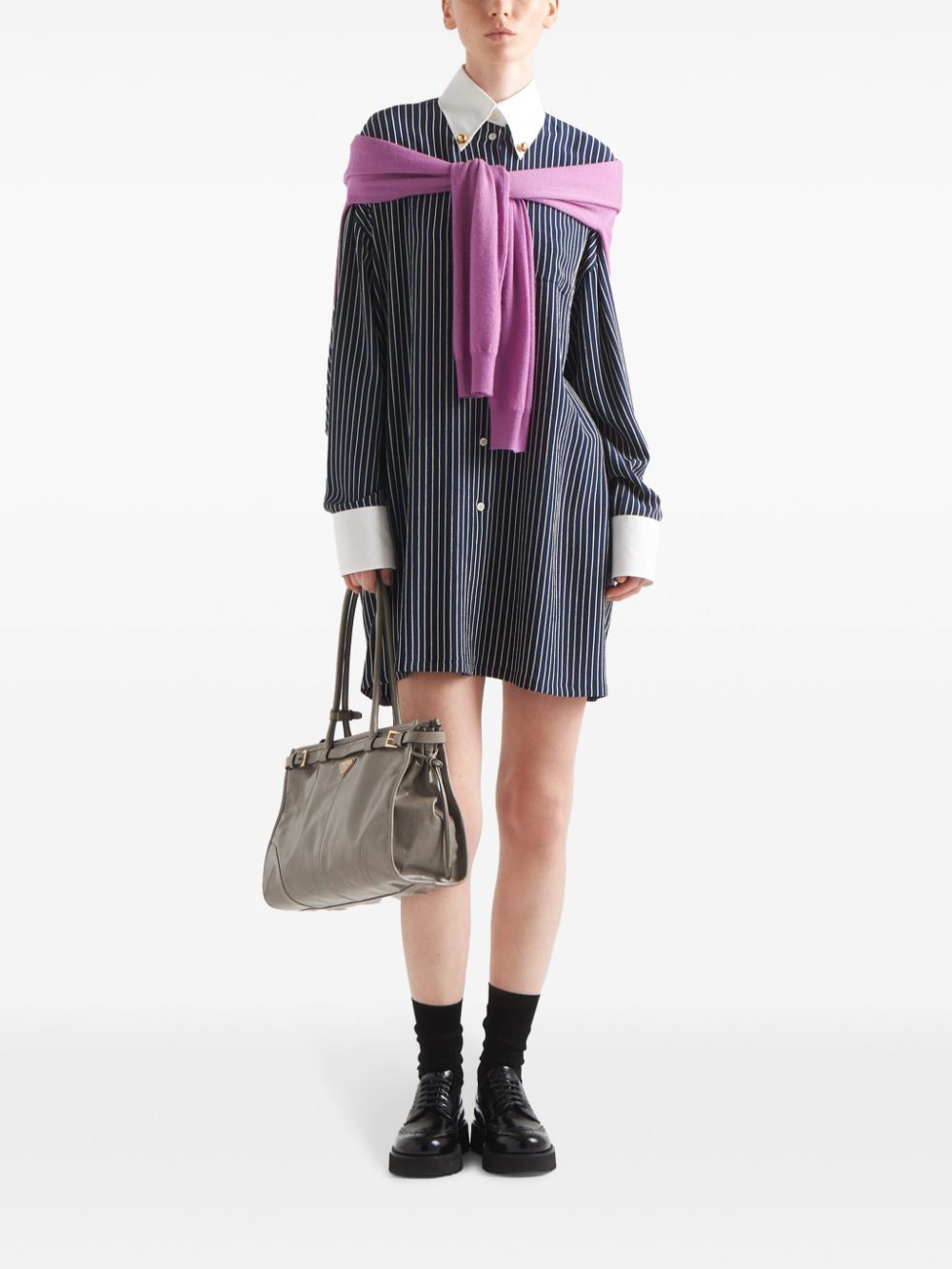 Prada striped silk shirt - Image 2