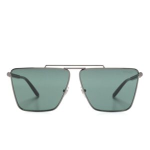 Versace Eyewear Tubular Greca rectangle-frame sunglasses