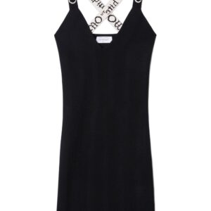 Off-White logo-jacquard mini dress