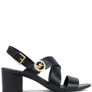 Michael Kors Vera logo-plaque leather sandals