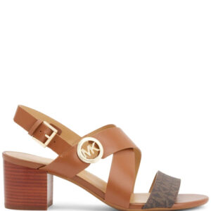 Michael Kors Vera logo-plaque leather sandals