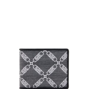 Michael Kors monogram-jacquard bi-fold wallet