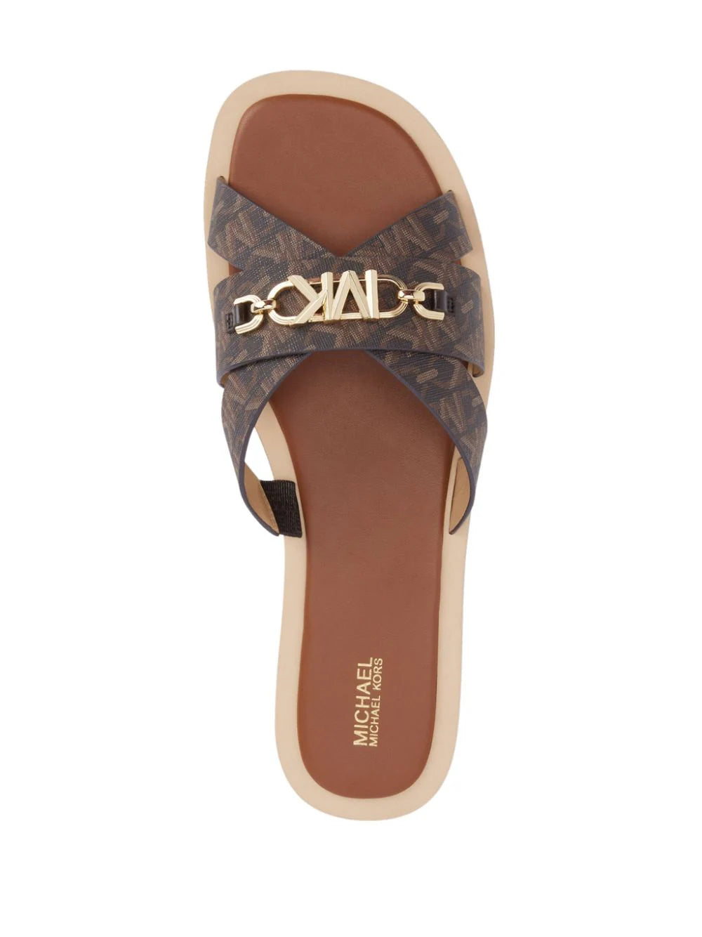 Michael Kors monogram-pattern logo-plaque dandals - Image 4